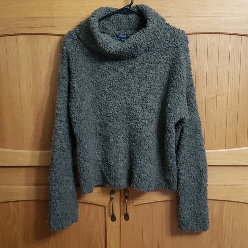 Wikl Fable green cowl neck sweater.  Super warm and fuzzy! Size small.